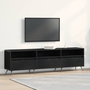 Vidaxl tv-kast 150 x 30 x 44,5 cm zwart eiken bewerkt hout