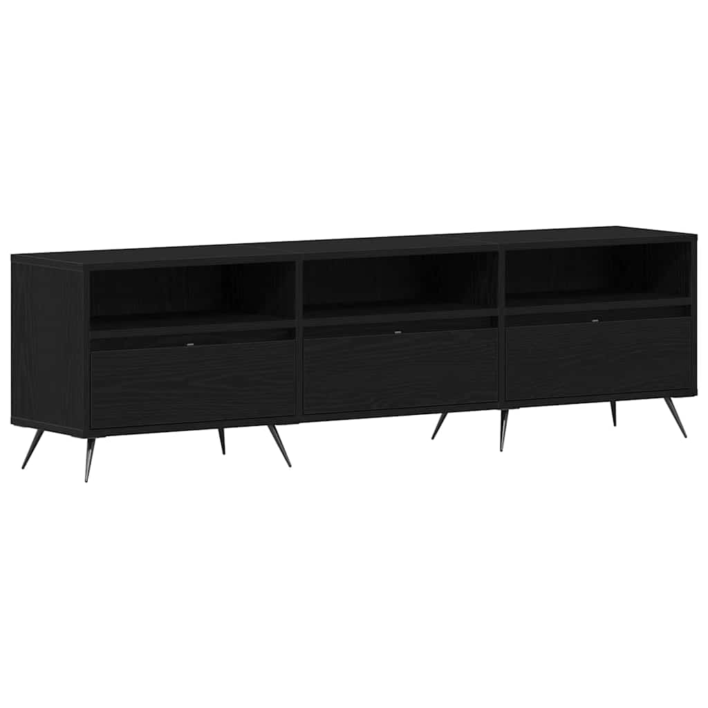 Vidaxl tv-kast 150 x 30 x 44,5 cm zwart eiken bewerkt hout