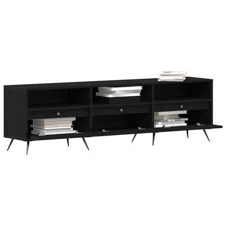 Vidaxl tv-kast 150 x 30 x 44,5 cm zwart eiken bewerkt hout