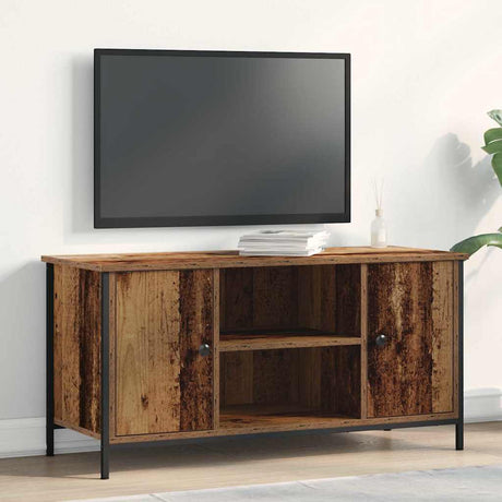 Vidaxl tv-kast 100 x 40 x 50 cm oud hout bewerkt hout