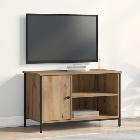 Vidaxl tv-kast 80 x 40 x 50 cm artisanaal eikenkleurig bewerkt hout