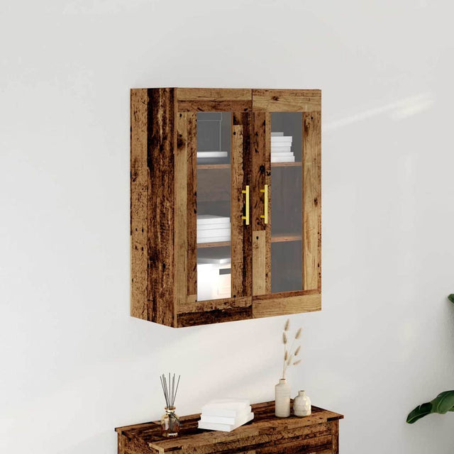 Vidaxl wandkast oud hout 69,5 x 34 x 90 cm bewerkt hout