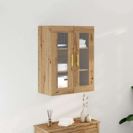 Vidaxl wandkast artisan eiken 69,5 x 34 x 90 cm bewerkt hout