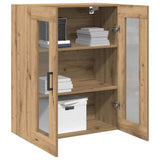 Vidaxl wandkast artisan eiken 69,5 x 34 x 90 cm bewerkt hout