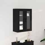 Vidaxl wandkast zwart eiken 69,5 x 34 x 90 cm bewerkt hout