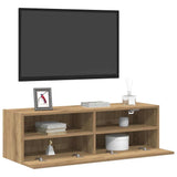 Vidaxl tv wandkast 100 x 30 x 30 cm artisanaal eikenkleurig