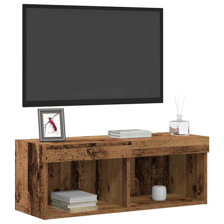 Vidaxl tv-meubelset 80 x 30 x 30 cm oud hout bewerkt hout