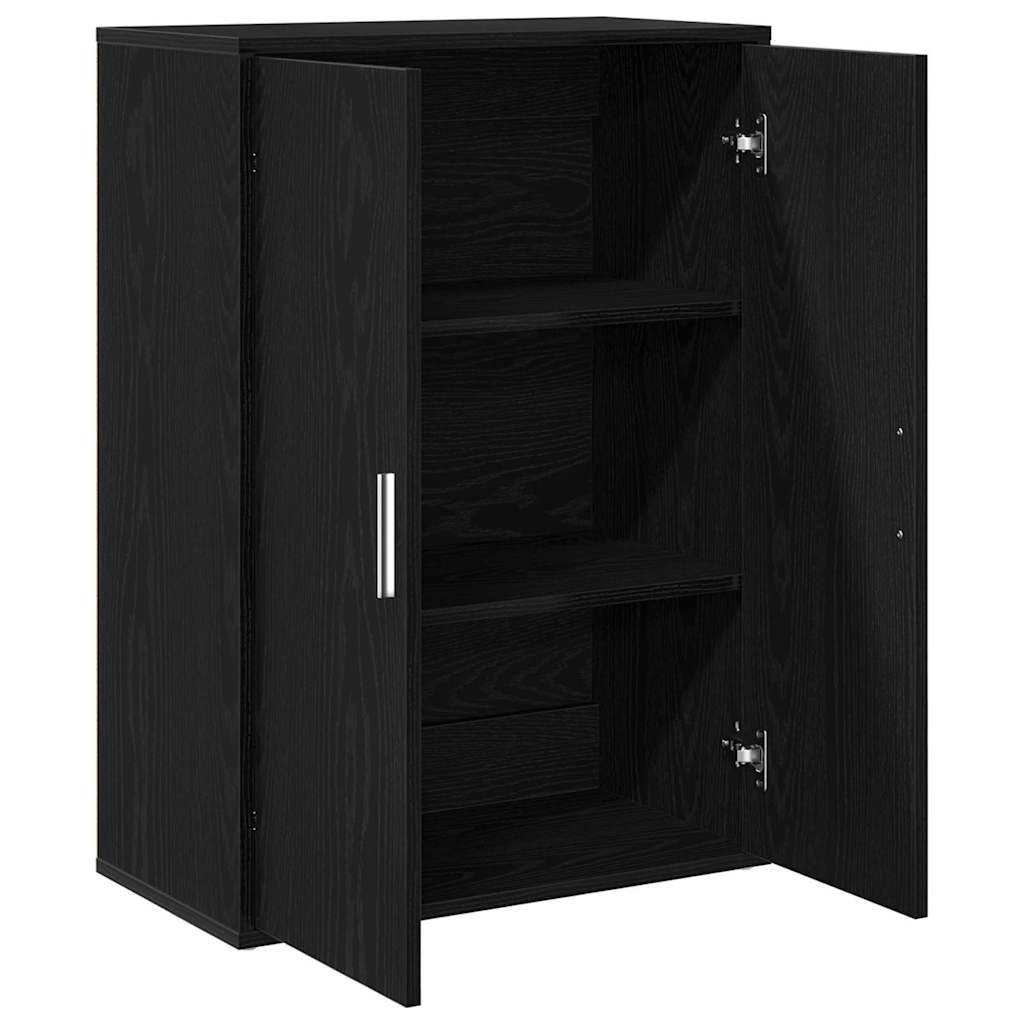 Vidaxl dressoir zwart eiken 60 x 31 x 84 cm bewerkt hout