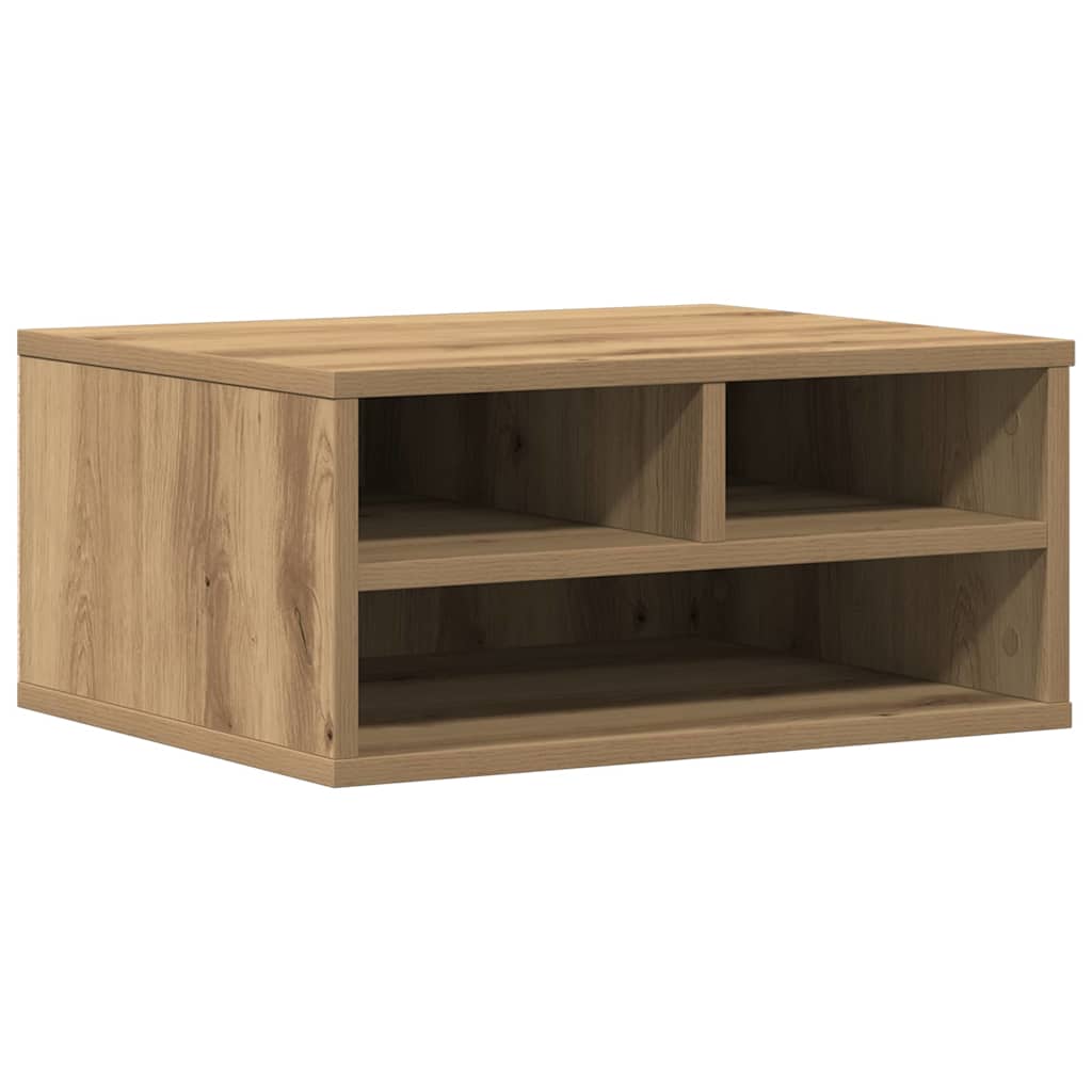 Vidaxl printerstand artisan eiken 49 x 40 x 22.5 cm bewerkt hout