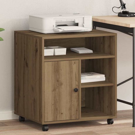 Vidaxl printerstand artisanaal eikenkleurig 60 x 50 x 67 cm