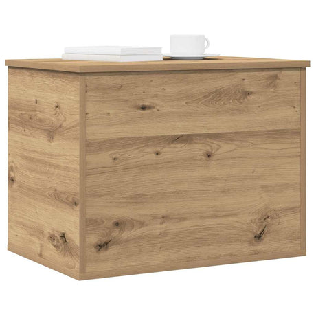 Vidaxl opslagdoos artisanaal eikenkleurig 60 x 42 x 46 cm bewerkt hout