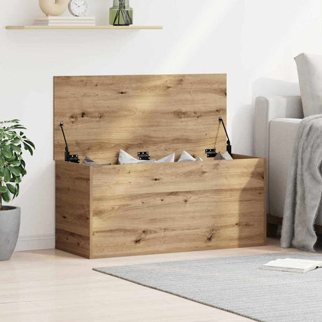 Vidaxl opslagdoos artisanaal eikenkleurig 100 x 42 x 46 cm
