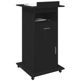 Vidaxl podium zwart eiken bewerkt hout 55 x 55 x 107 cm