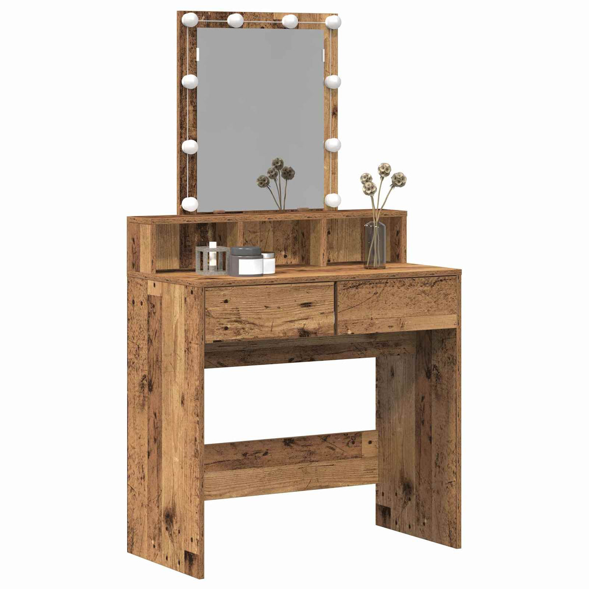 Vidaxl kaptafel oud hout 80 x 41 x 144,5 cm bewerkt hout