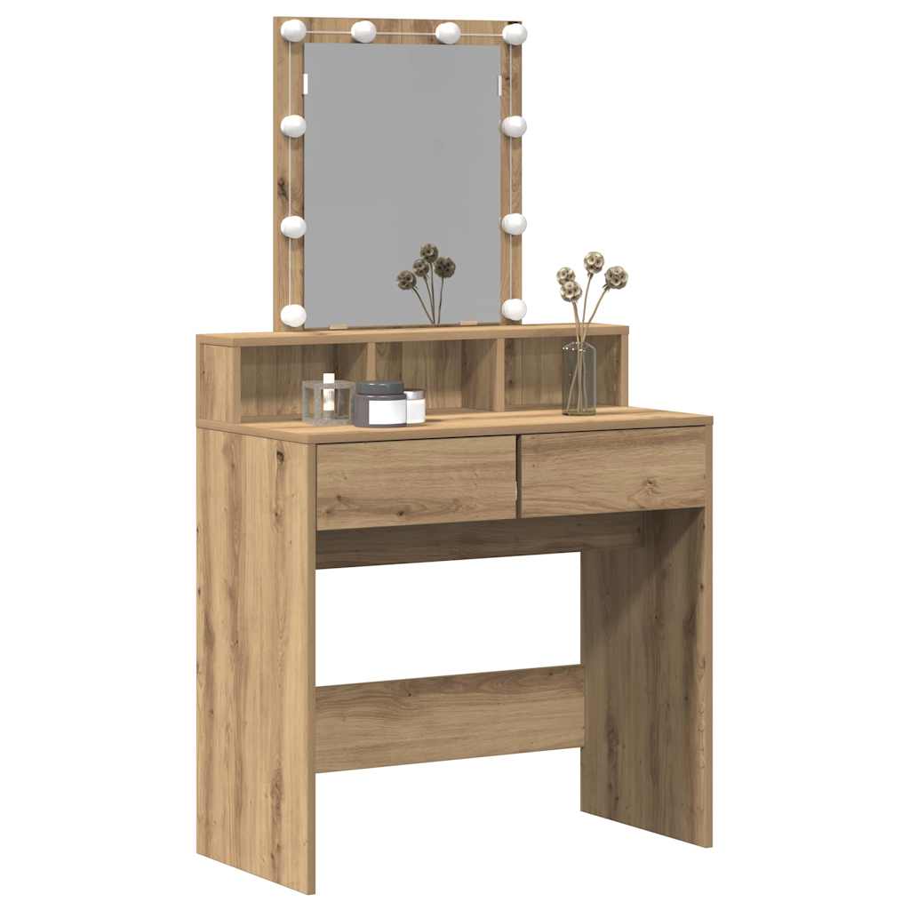 Vidaxl kaptafel artisanaal eikenkleurig 80 x 41 x 144,5 cm