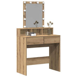 Vidaxl kaptafel artisanaal eikenkleurig 80 x 41 x 144,5 cm