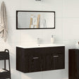 Vidaxl badkamermeubelset 2 st zwart eiken 90 x 38,5 x 46 cm