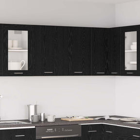 Vidaxl hangkast lyon zwart eiken 80 x 31 x 60 cm bewerkt hout