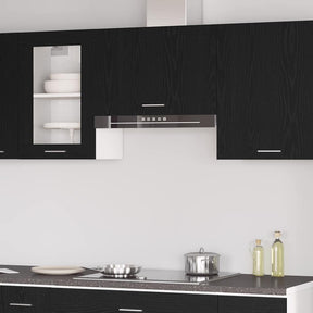Vidaxl hangkast lyon zwart eiken 60 x 31 x 40 cm bewerkt hout