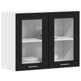 Vidaxl hangkast lyon zwart eiken 80 x 31 x 60 cm bewerkt hout