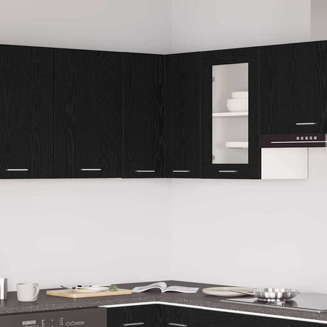 Vidaxl hangkast lyon zwart eiken 57 x 57 x 60 cm bewerkt hout