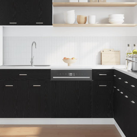 Vidaxl vaatwasserpaneel lyon 60x1,5x67 cm bewerkt hout zwart eiken