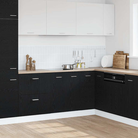 Vidaxl onderkast zwart eik 60x46x81,5 cm bewerkt hout