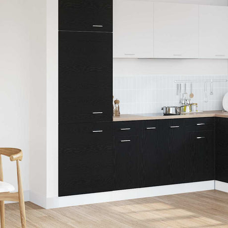 Vidaxl hangkast zwart eiken 30 x 46 x 81,5 cm bewerkt hout