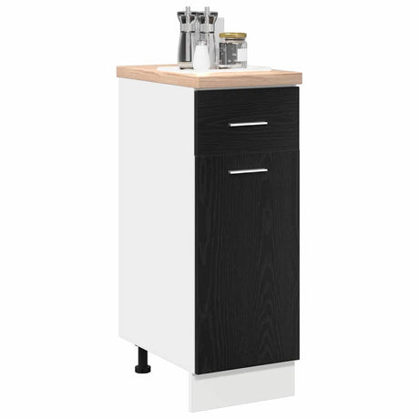 Vidaxl hangkast zwart eiken 30 x 46 x 81,5 cm bewerkt hout