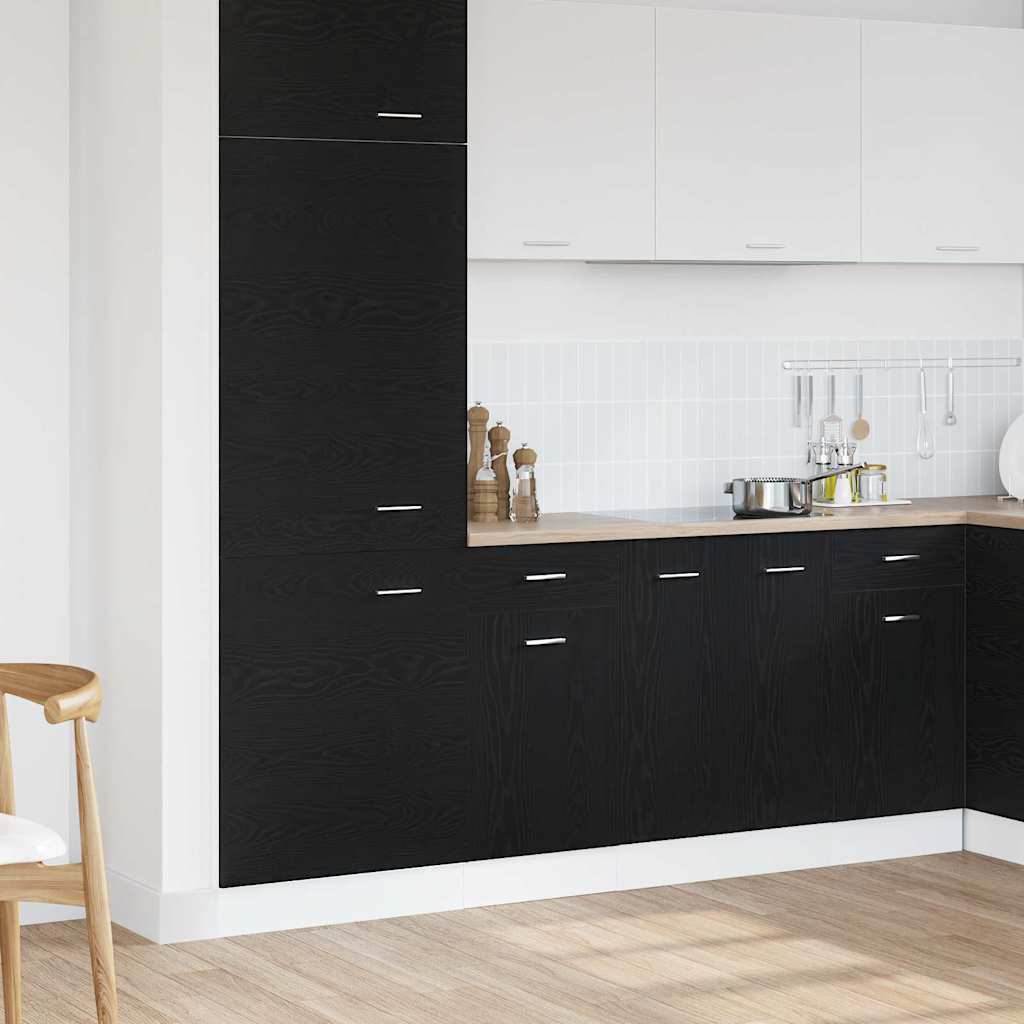 Vidaxl hangkast zwart eiken 40 x 46 x 81,5 cm bewerkt hout