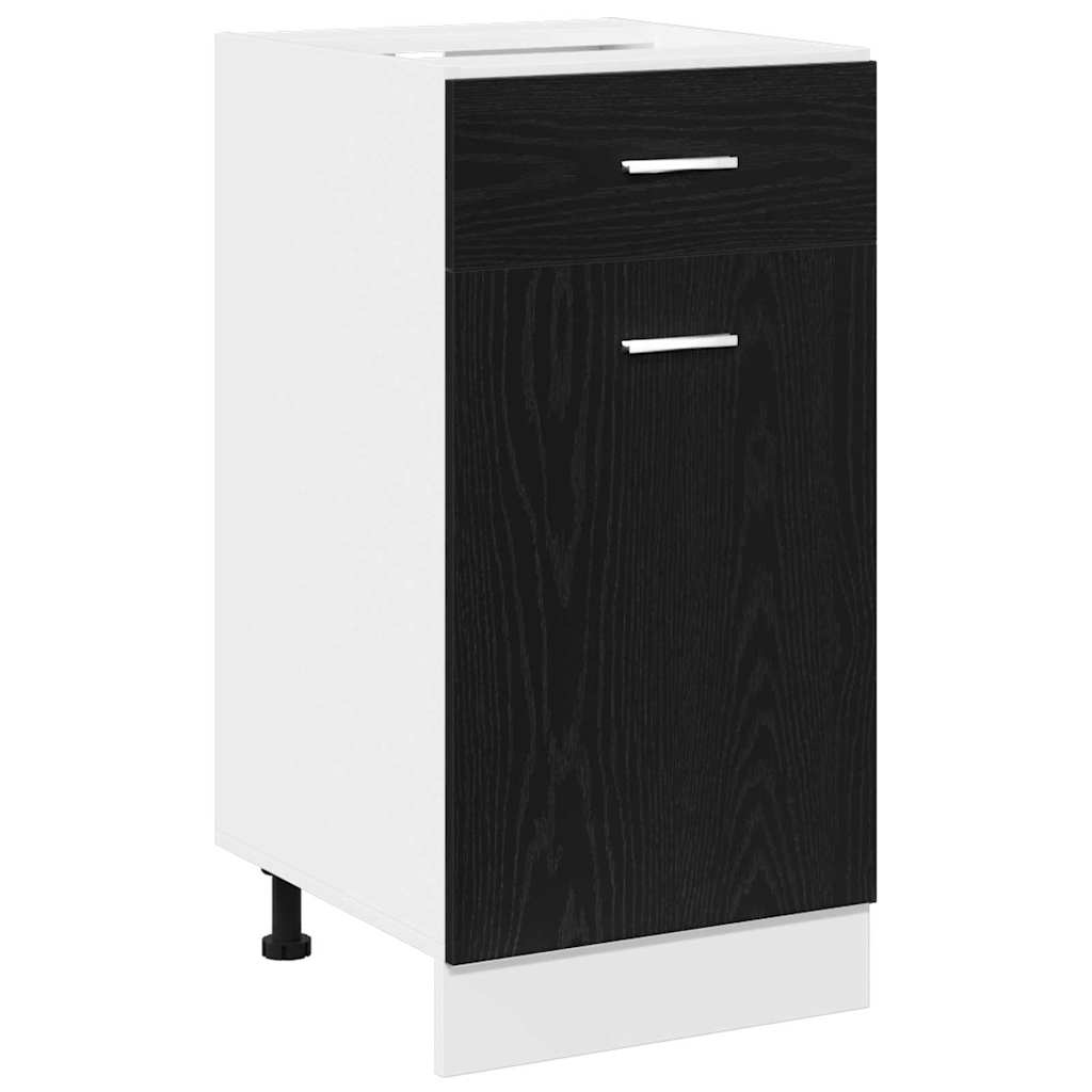 Vidaxl hangkast zwart eiken 40 x 46 x 81,5 cm bewerkt hout