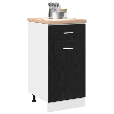 Vidaxl hangkast zwart eiken 40 x 46 x 81,5 cm bewerkt hout