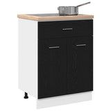 Vidaxl hangkast zwart eiken 60 x 46 x 81,5 cm bewerkt hout