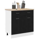 Vidaxl hangkast zwart eiken 80 x 46 x 81,5 cm bewerkt hout