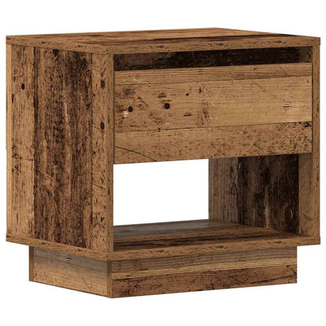Vidaxl nachtkastje oudhout 45 x 34 x 44 cm bewerkt hout