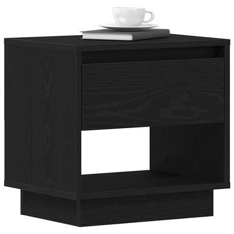 Vidaxl nachtkastje 2 st zwart eiken 45 x 34 x 44 cm bewerkt hout