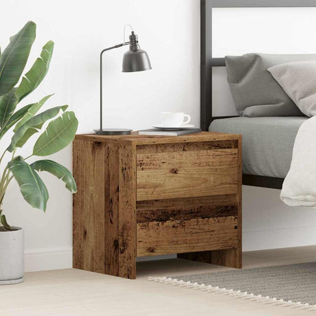 Vidaxl nachtkastje oudhout 45 x 34 x 44,5 cm bewerkt hout