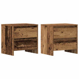Vidaxl nachtkastje 2 st oudhout 45 x 34 x 44,5 cm bewerkt hout