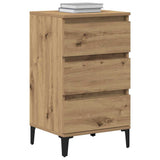 Vidaxl nachtkastje artisan eiken 45 x 35 x 44 cm bewerkt hout