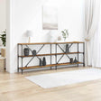 Vidaxl wandtafel oudhout 200 x 30 x 75 cm bewerkt hout