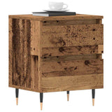 Vidaxl nachtkastje 2 st oudhout 40 x 35 x 50 cm bewerkt hout