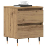 Vidaxl nachtkastje artisan eiken 40 x 35 x 50 cm bewerkt hout