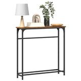 Vidaxl wandtafel oudhout 75 x 19,5 x 75 cm bewerkt hout