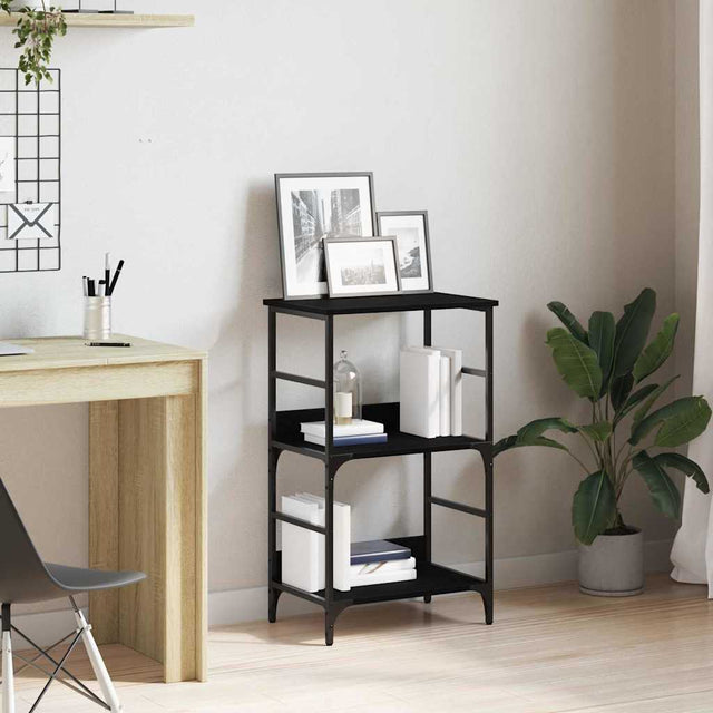 Vidaxl boekenkast 2-laags 50 x 33 x 82 cm bewerkt hout zwart eiken