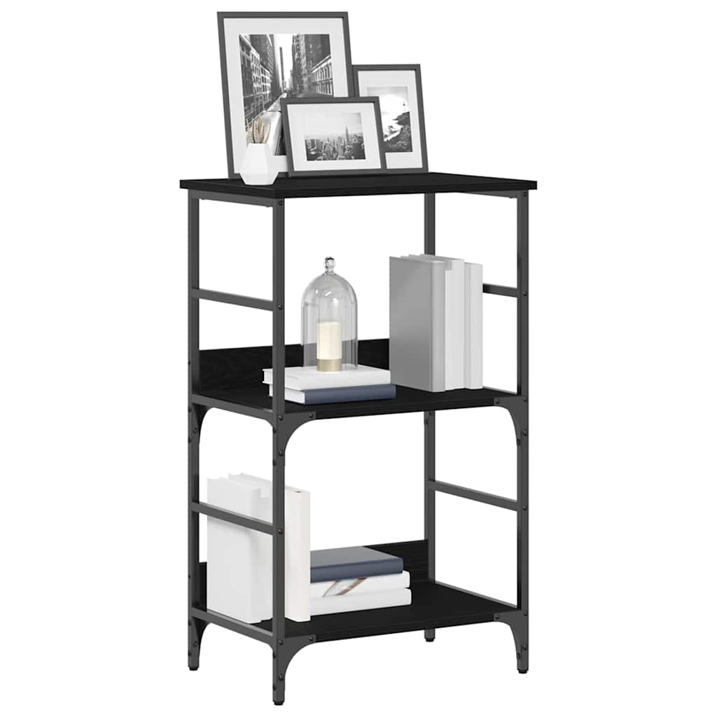 Vidaxl boekenkast 2-laags 50 x 33 x 82 cm bewerkt hout zwart eiken