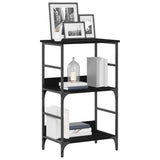 Vidaxl boekenkast 2-laags 50 x 33 x 82 cm bewerkt hout zwart eiken