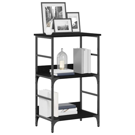 Vidaxl boekenkast 2-laags 50 x 33 x 82 cm bewerkt hout zwart eiken