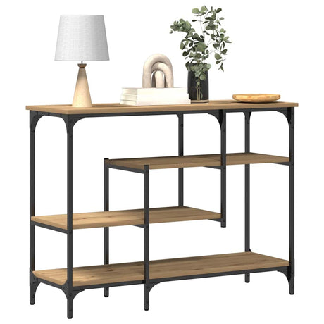 Vidaxl console tafel artisanaal eikenkleurig 100 x 35 x 75 cm