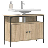 Vidaxl badkamertenk te kast bruin 80 x 30 x 60 cm bewerkt hout