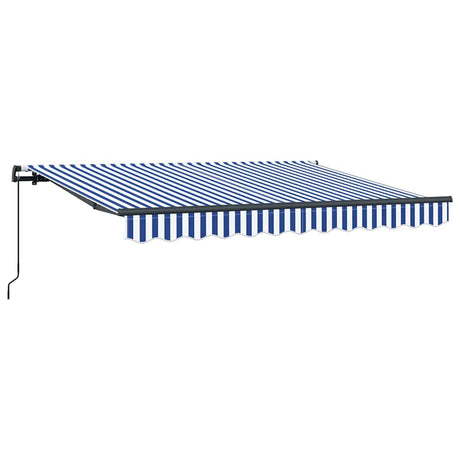 Vidaxl inklapbaar zonnescherm blauw 250 x 200 cm stof